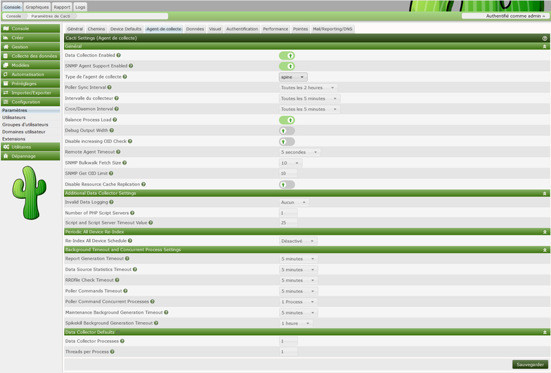LINUX:Cacti.parametres.agent.spine.png